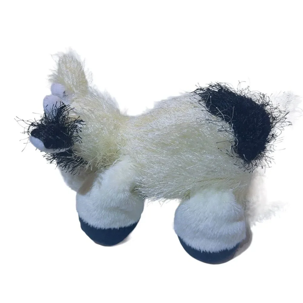 Webkinz Gamz Lil' Kinz Black & White‎ Cow 8” Beanie Plush Stuffed Toy No Code